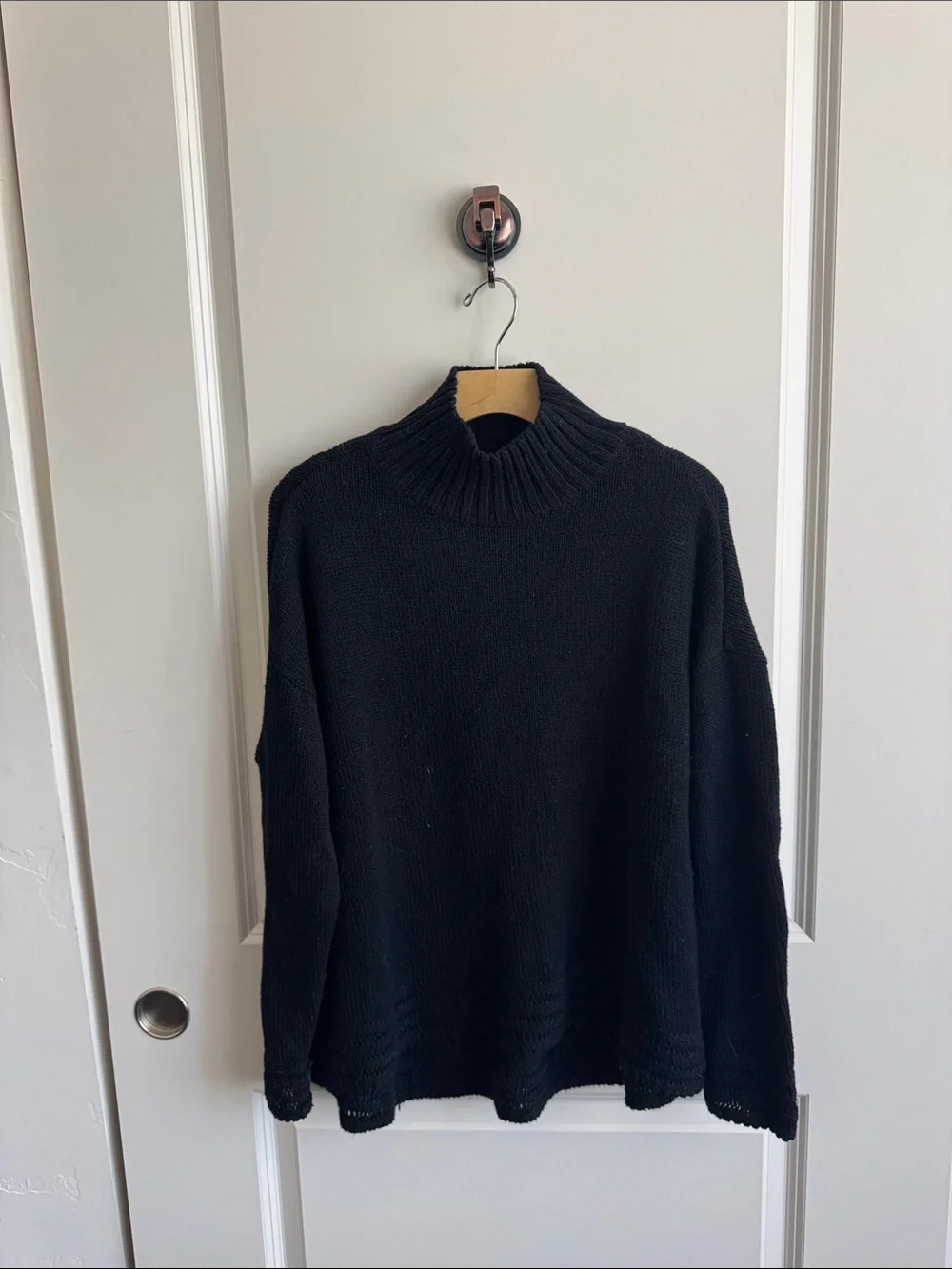 Old Navy Black Ribbed Mock Neck Sweater
